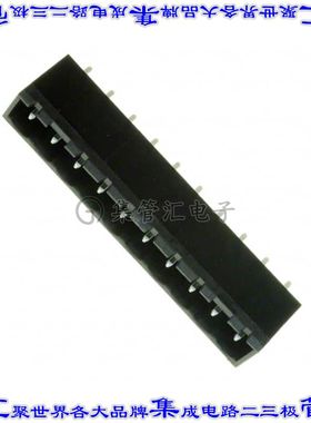 ELFH10250 端子块连接器10POS接头公引脚带罩5.08mm黑色垂直通孔