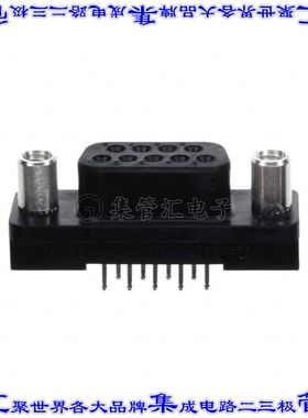 745076-3 连接器9POS插座母插口2排D-Sub通孔