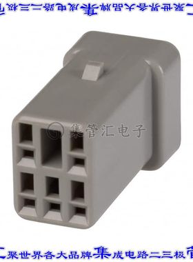05R-JWPF-HHLE-D 矩形连接器外壳5POS插座2排2mm母形插口灰色自由