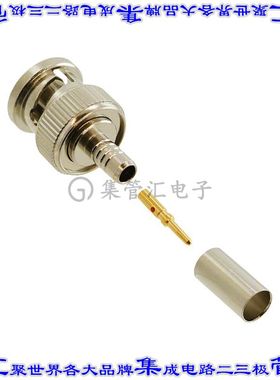 000-36875 同轴连接器BNC插头公引脚压接焊接50欧姆自由悬挂