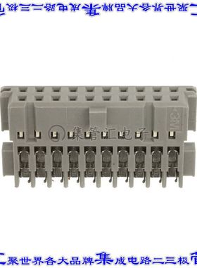 CHG-2020-J01010-KCP 矩形连接器20POS插座2排2.54mm母插口灰色ID