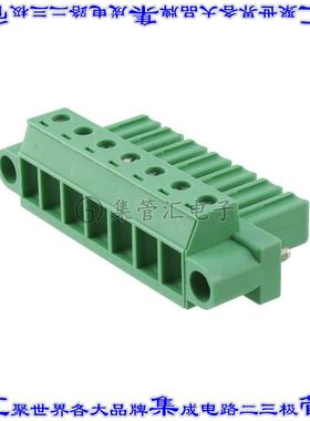 1828294 端子块连接器7POS插头母插口7.62mm绿色自由悬挂