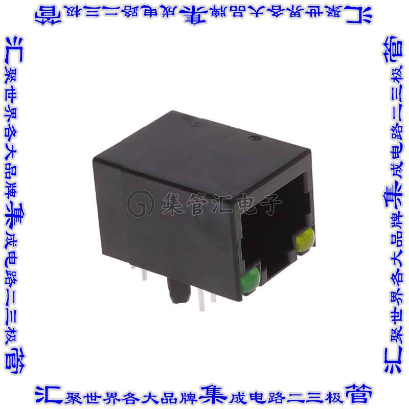 MTJ-88TX1-LH 接插件连接器RJ45 MODULAR JACK, DIP, SIDE ENT