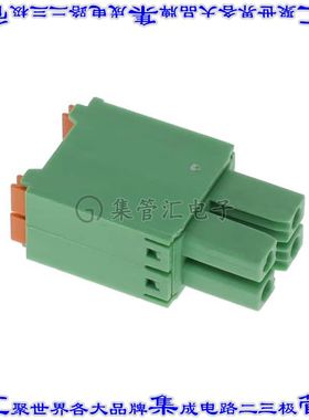 NL04105200G0G 端子块连接器4POS插头母插口2排3.5mm绿色自由悬挂