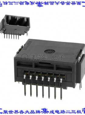 MX34007NF1 针座连接器7POS接头2.2mm公形插针通孔直角锡