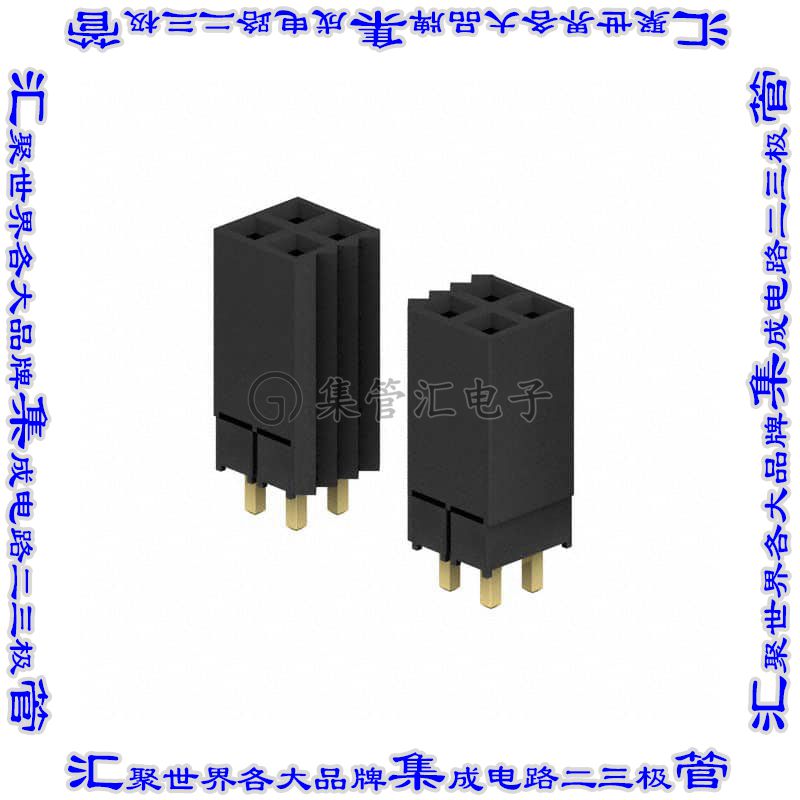 ESQ-104-12-G-D 连接器接插件CONN SOCKET 8POS 0.1 GOLD PCB