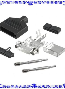 960-025-010R011 连接器25POS后壳180度屏蔽黑色