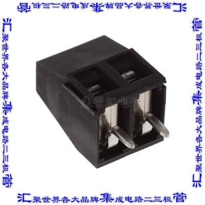 1718760 线对板连接器2POS接线端子5.08mm通孔水平带板