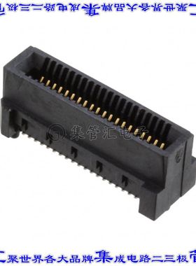 SPD08-040-RB-TR 卡边缘连接器40POS母头2排0.8mm黑色镀金