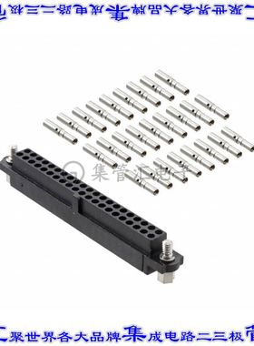 M80-4602642 矩形连接器26POS插座2排2mm母插口黑色压接镀金自由
