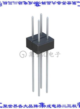 PTC02DAEN 针座连接器4POS接头2排2.54mm公形插针通孔直针锡