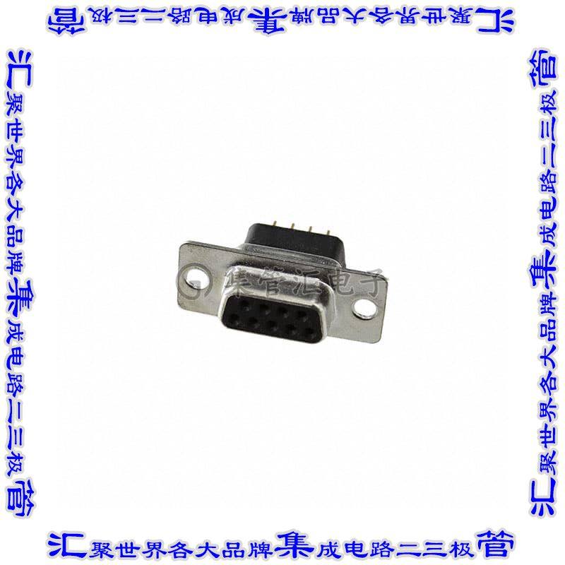 DE09-SE-1 连接器9POS插座母插口2排D-Sub通孔