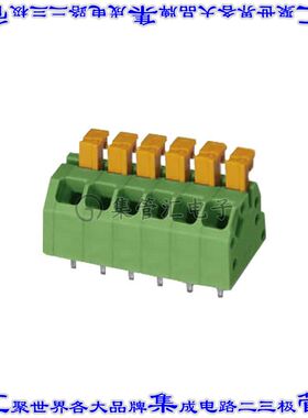 1864325 线对板连接器6POS接线端子3.5mm通孔45角度带板