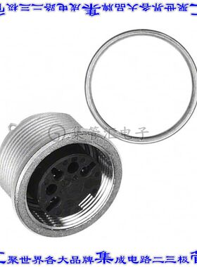 T3263018U 圆形连接器3POS插座母插口焊杯镀金面板安装