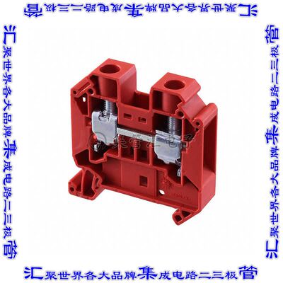3044207 端子块连接器2POS馈通式12.2mm红色4-16AWG