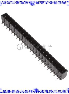 2-2342083-1 端子块连接器21POS接头公引脚带罩5.08mm黑色90DEG通