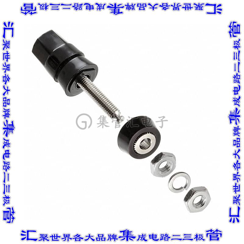 4094 接插件连接器CONN BIND POST HEX BLACK