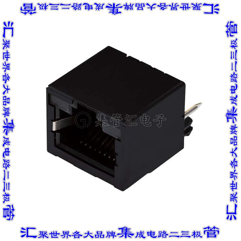 CRJ059-L1-TH 接插件连接器RJ JACK, 1 PORT, 8P8C, 6U, SHIEL