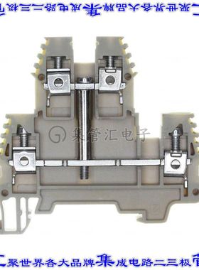 KL319120 端子块连接器4POS馈通式2排6.0mm米色10-26AWG