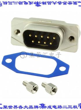 15-006443 连接器9POS插头公引脚2排D-Sub面板安装通孔