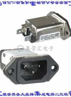 6EEJ1 电源接入连接器3POS插座公型片状插脚IEC320-C14面板安装法