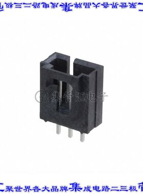 1719710003 针座连接器3POS接头2.54mm公形插针通孔直针锡