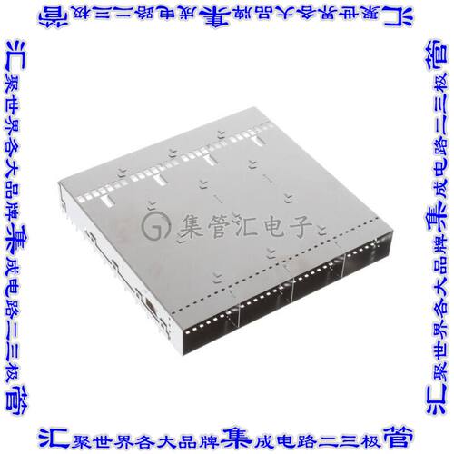 2315853-4 插拔式连接器机架成组(1 x 4)OSFP通孔直角压配