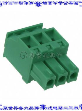 TS03315A0000G 端子块连接器3POS插头母插口3.81mm绿色自由悬挂