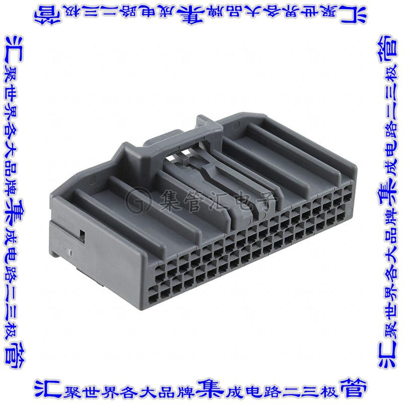 MX34036SF1 矩形连接器外壳36POS插座2排2.2mm母形插口灰色自由悬