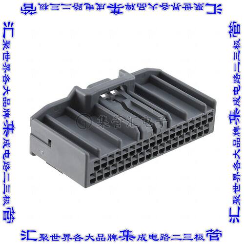 MX34036SF1 矩形连接器外壳36POS插座2排2.2mm母形插口灰色自由悬