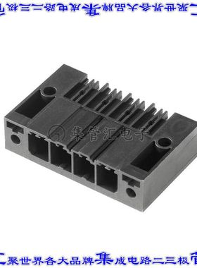1930390000 端子块连接器3POS接头扁销7.62mm黑色90DEG通孔