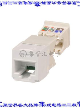 CJ688TGWH 接插件连接器CATEGORY 6, RJ45, 8-POSITION, 8-