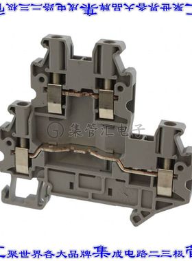 3046744 端子块连接器4POS馈通式2排5.2mm灰色12-26AWG