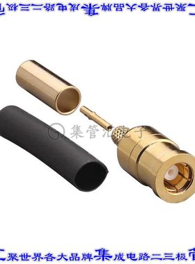 CONSMB007-G 同轴连接器SMB插头母形插口压接50欧姆自由悬挂