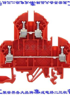 1206.9 端子块连接器4POS馈通式2排5.0mm红色12-22AWG