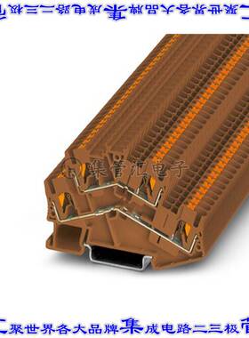 1037088 端子块连接器4POS馈通式2排5.2mm棕色12-24AWG