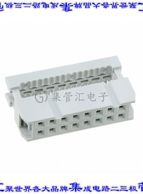 AWP 16-8540-T 矩形连接器16POS插口2排2.54mm母插口灰色IDC锡自