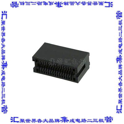 RBB15DHRN 卡边缘连接器30POS母头2排1.27mm黑色镀金