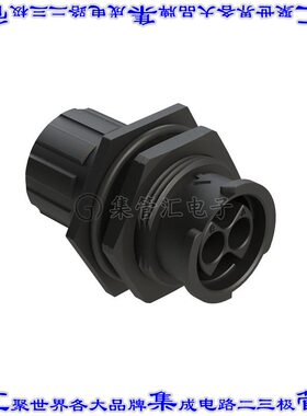 FLS712N2PHEC03 圆形连接器4POS插座外壳用于公插针黑色面板安装
