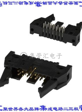 5499786-2 针座连接器14POS接头2排2.54mm公形插针通孔直角镀金