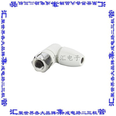 EVF566 圆形连接器5POS插座母插口螺钉镀金自由悬挂直角