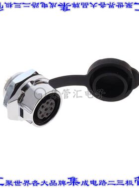 MRDBF08L13000 圆形连接器8POS插座母插口焊杯镀金面板安装