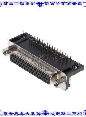 L17HTHBS4F1C 连接器44POS插座母插口3排D-Sub高密度通孔直角