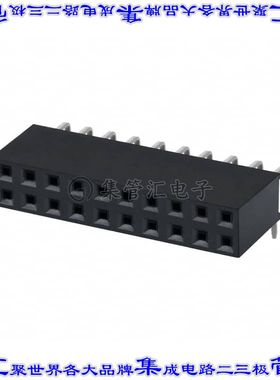 PPTC102LJBN-RC 针座连接器20POS插座2排2.54mm母形插口通孔直角