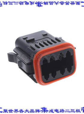 IT06-8SA-026-N 矩形连接器外壳8POS插头2排母形插口黑色自由悬挂