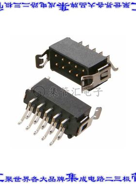 M80-6661642 针座连接器16POS接头2排2mm公形插针表贴SMD镀金