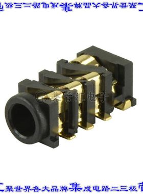 SJ2-35984B-SMT-TR 接插件连接器AUDIO JACK, 3.5 MM, RT, 4 COND