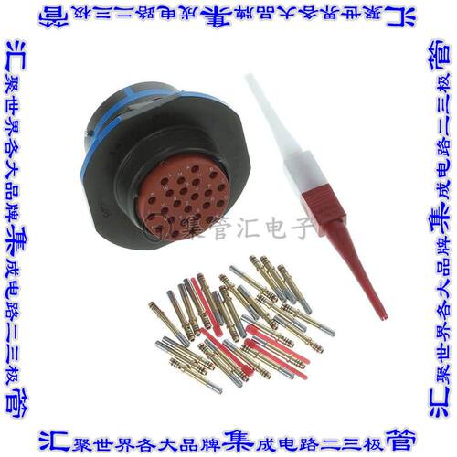 MS3474W20-24S 圆形连接器24POS插座母插口压接镀金面板安装