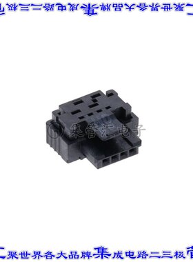 224398-E 矩形连接器4POS插座1.27mm母插口黑色IDC镀金自由悬挂