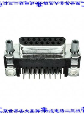5745782-6 连接器15POS插座母插口2排D-Sub通孔直角